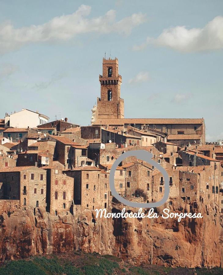 La Sorpresa Monolocale Con Vista Vallata Pitigliano Bagian luar foto