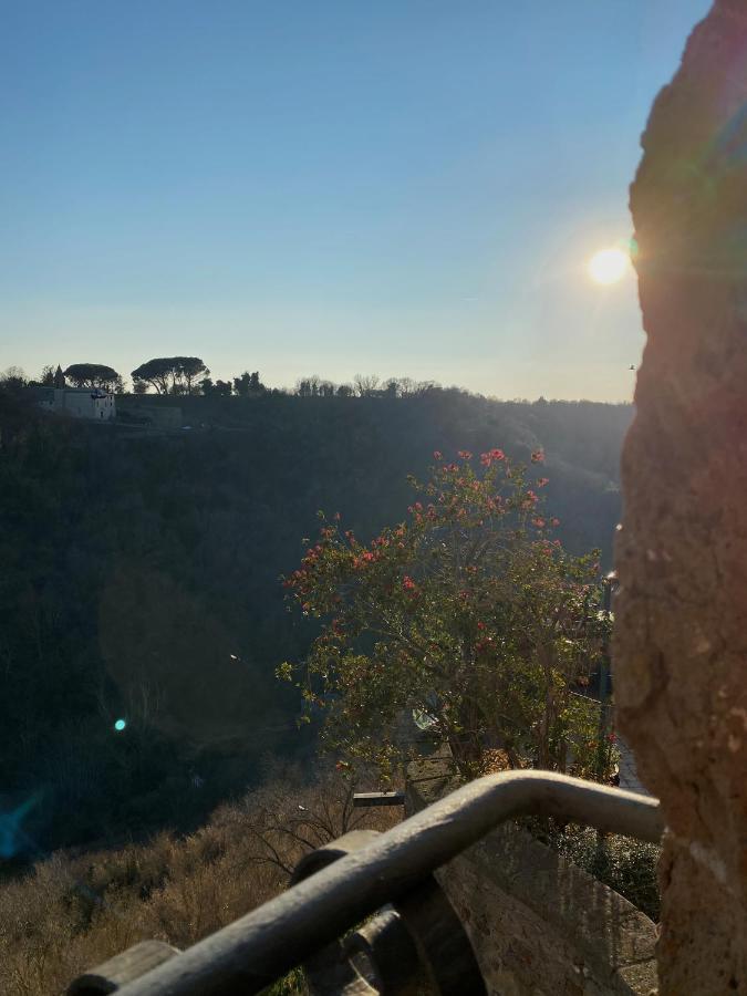 La Sorpresa Monolocale Con Vista Vallata Pitigliano Bagian luar foto